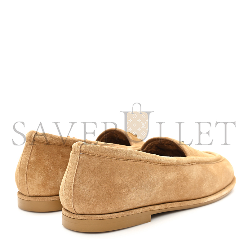 CHANEL SUEDE CALFSKIN CC LOAFERS G45886